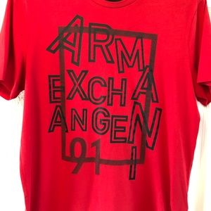 Armani Exchange Red T-shirt